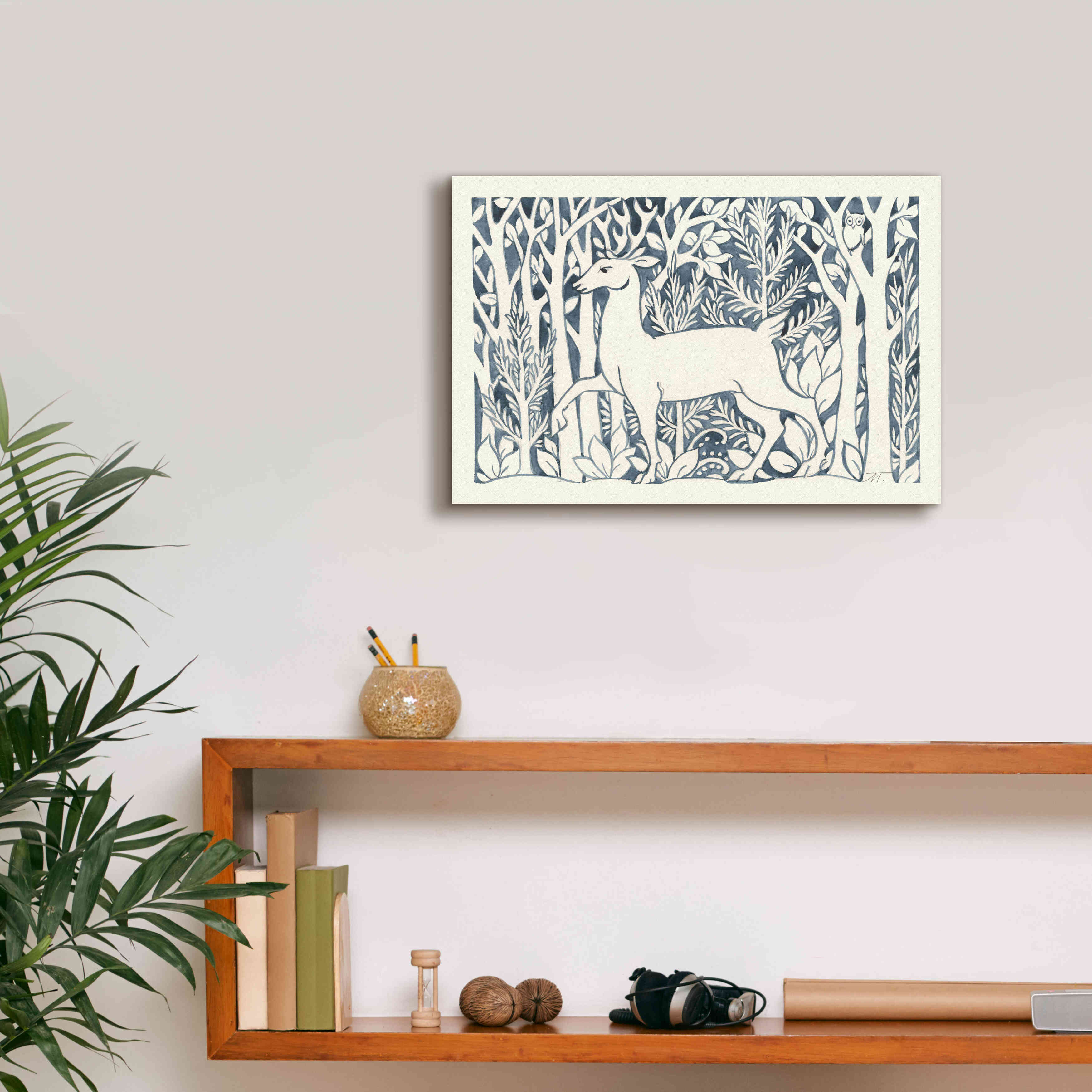 'Forest Life V' by Miranda Thomas, Giclee Canvas Wall Art,18x12