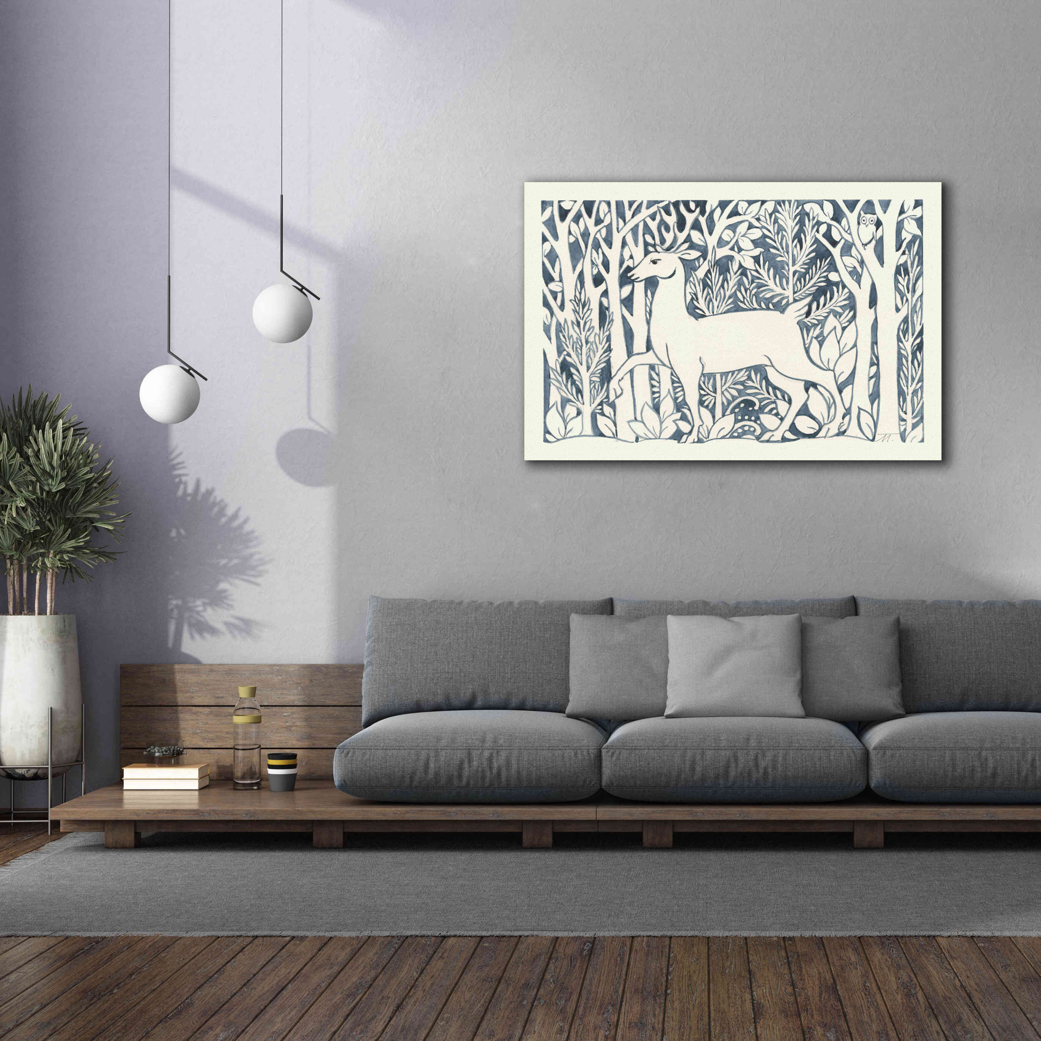 'Forest Life V' by Miranda Thomas, Giclee Canvas Wall Art,60x40