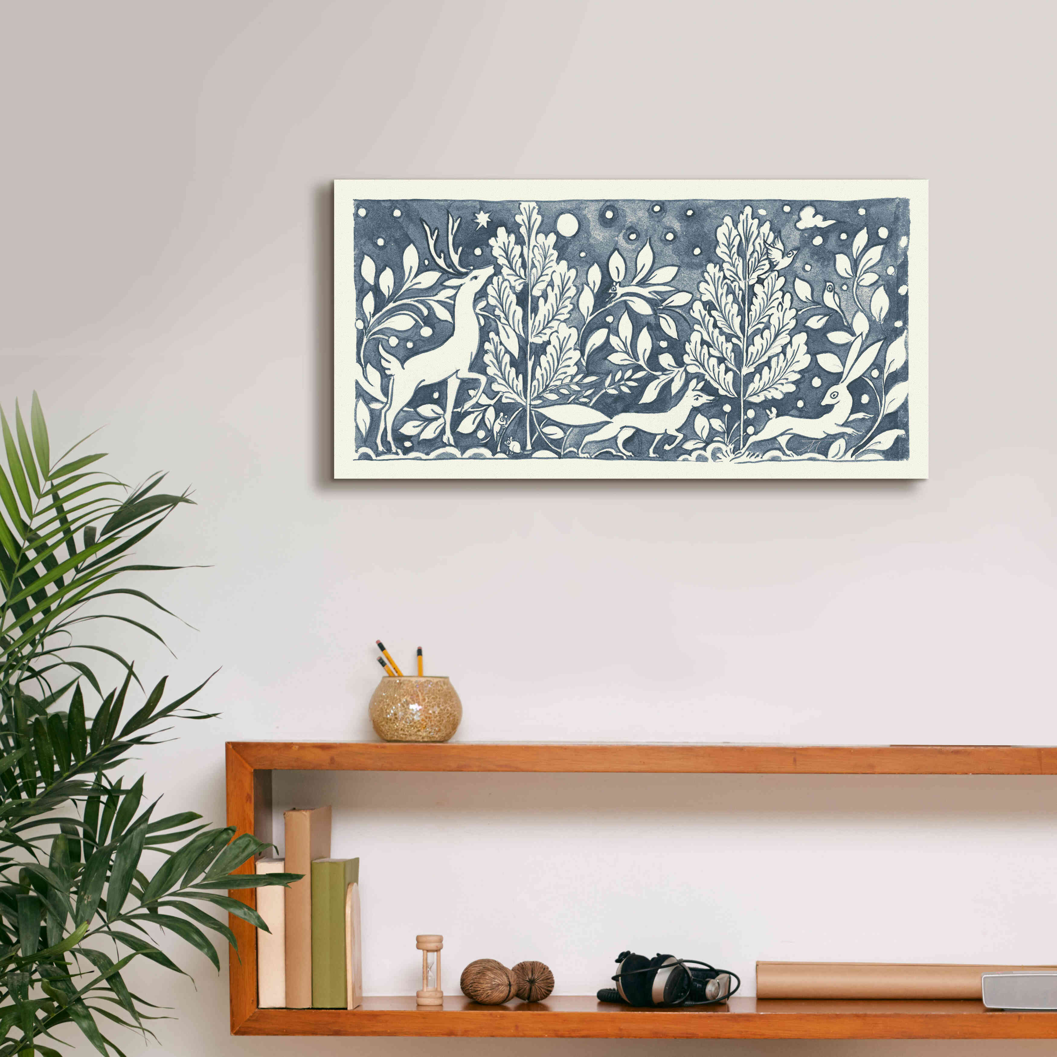 'Forest Life IX' by Miranda Thomas, Giclee Canvas Wall Art,24x12