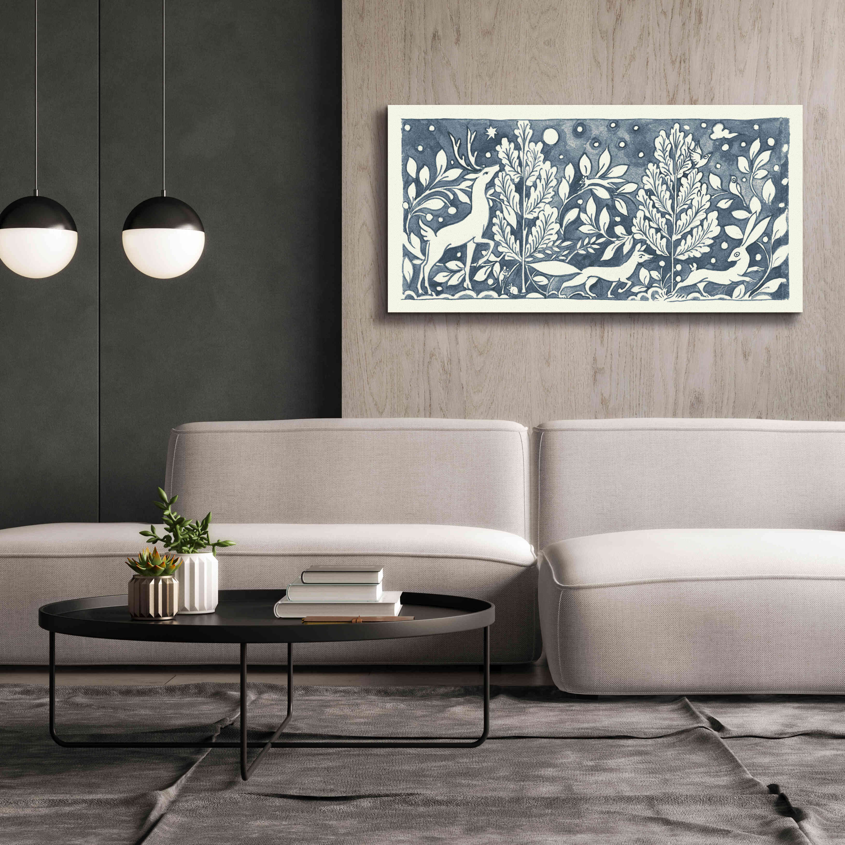 'Forest Life IX' by Miranda Thomas, Giclee Canvas Wall Art,60x30