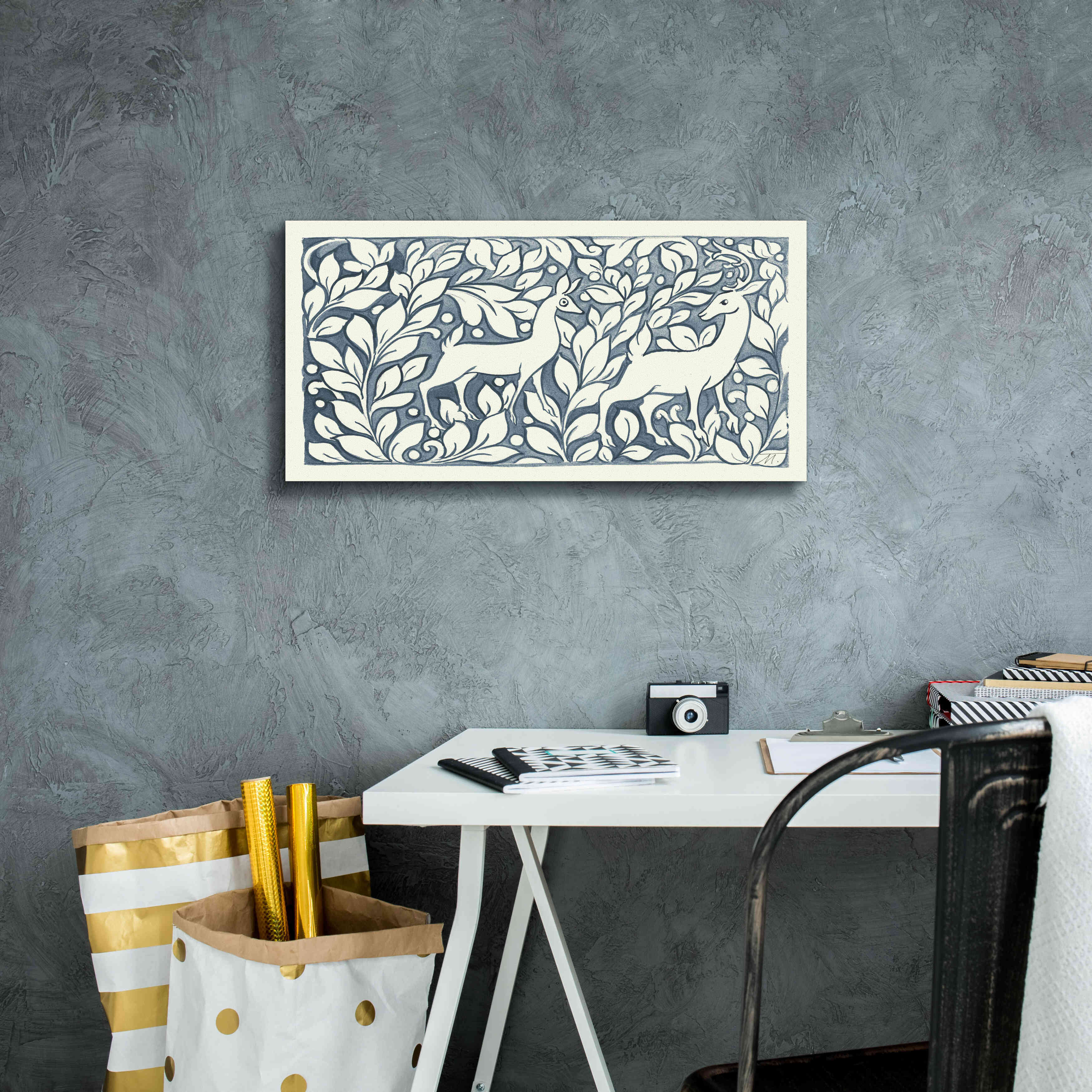 'Forest Life X' by Miranda Thomas, Giclee Canvas Wall Art,24x12