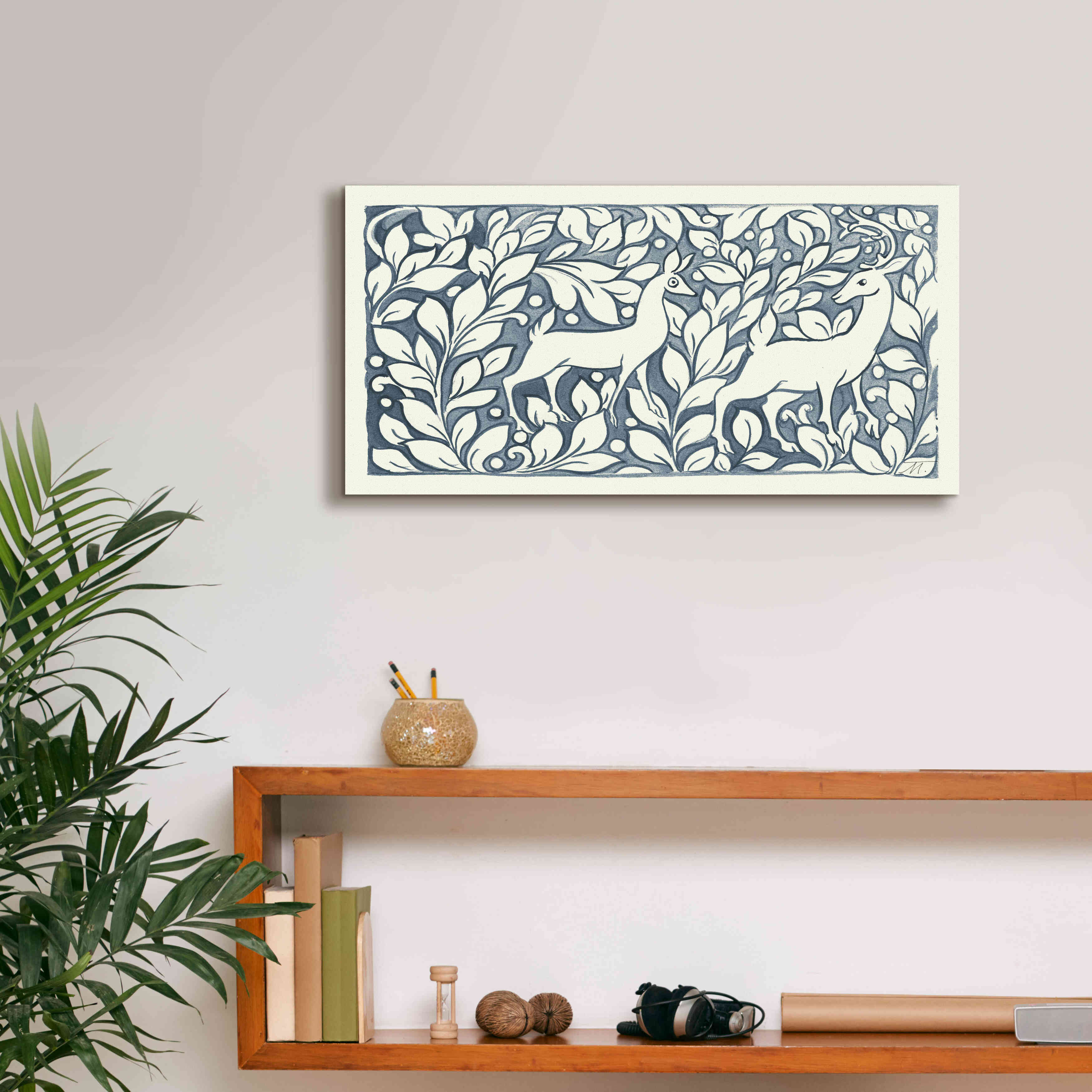 'Forest Life X' by Miranda Thomas, Giclee Canvas Wall Art,24x12