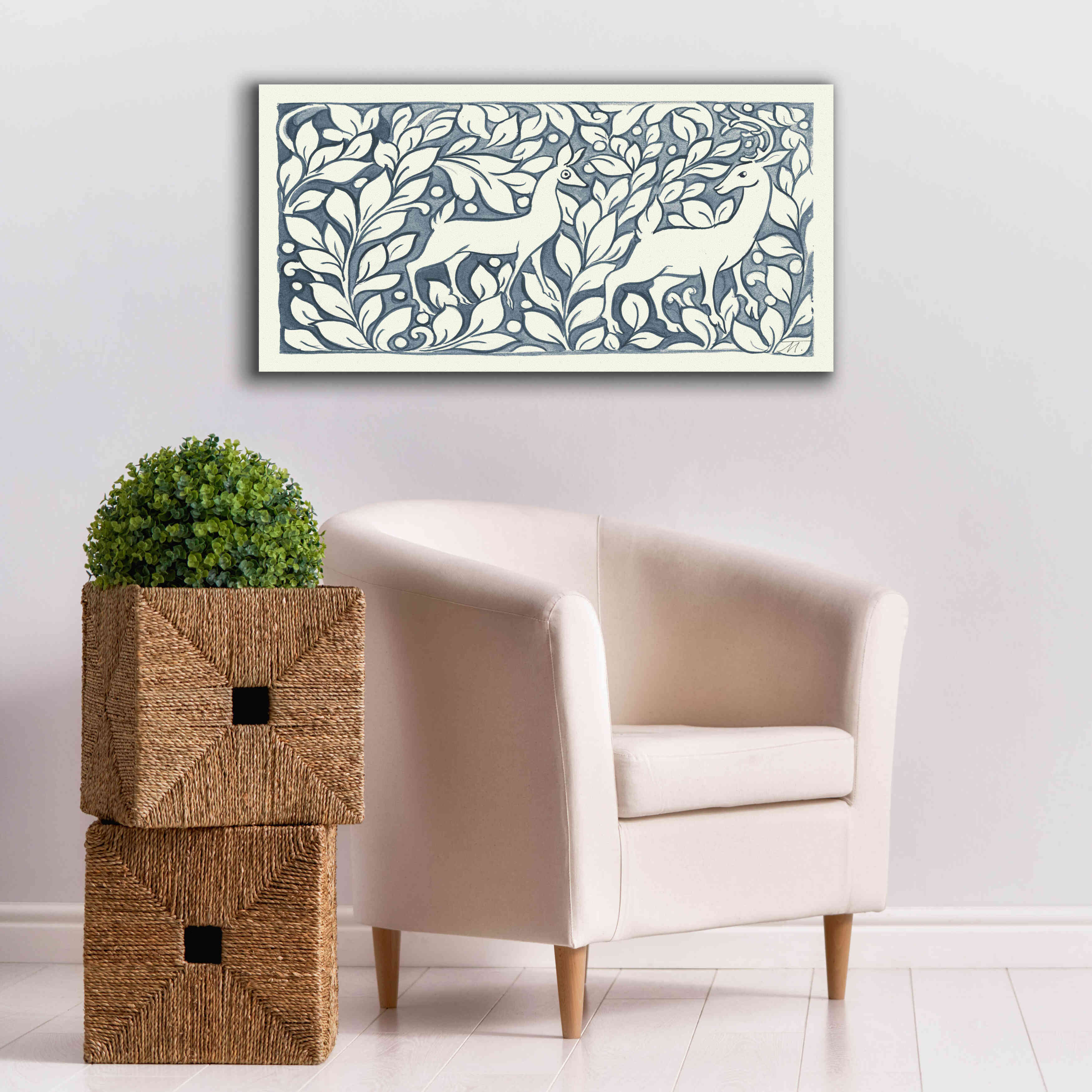 'Forest Life X' by Miranda Thomas, Giclee Canvas Wall Art,40x20
