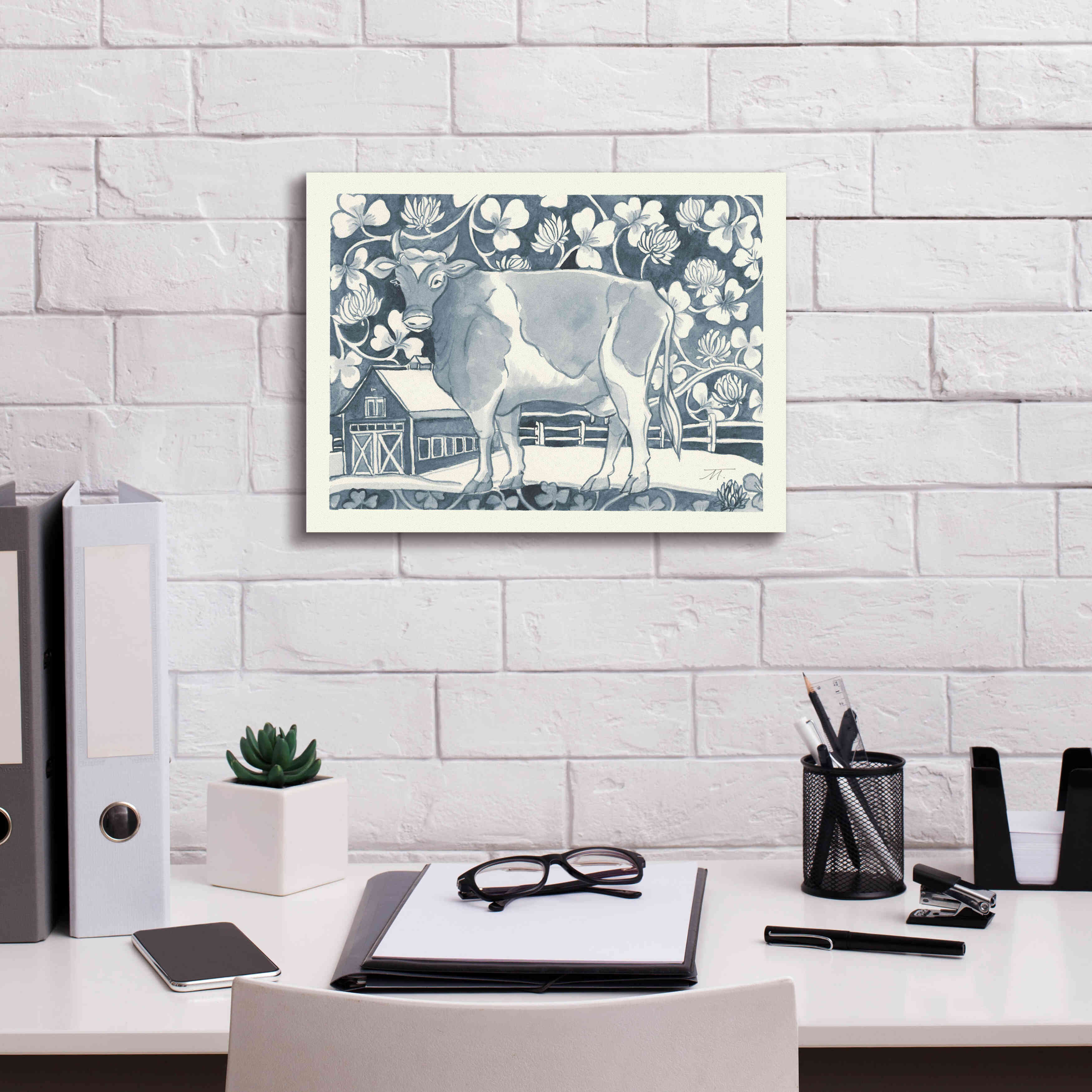 'Farm Life II v2' by Miranda Thomas, Giclee Canvas Wall Art,16x12