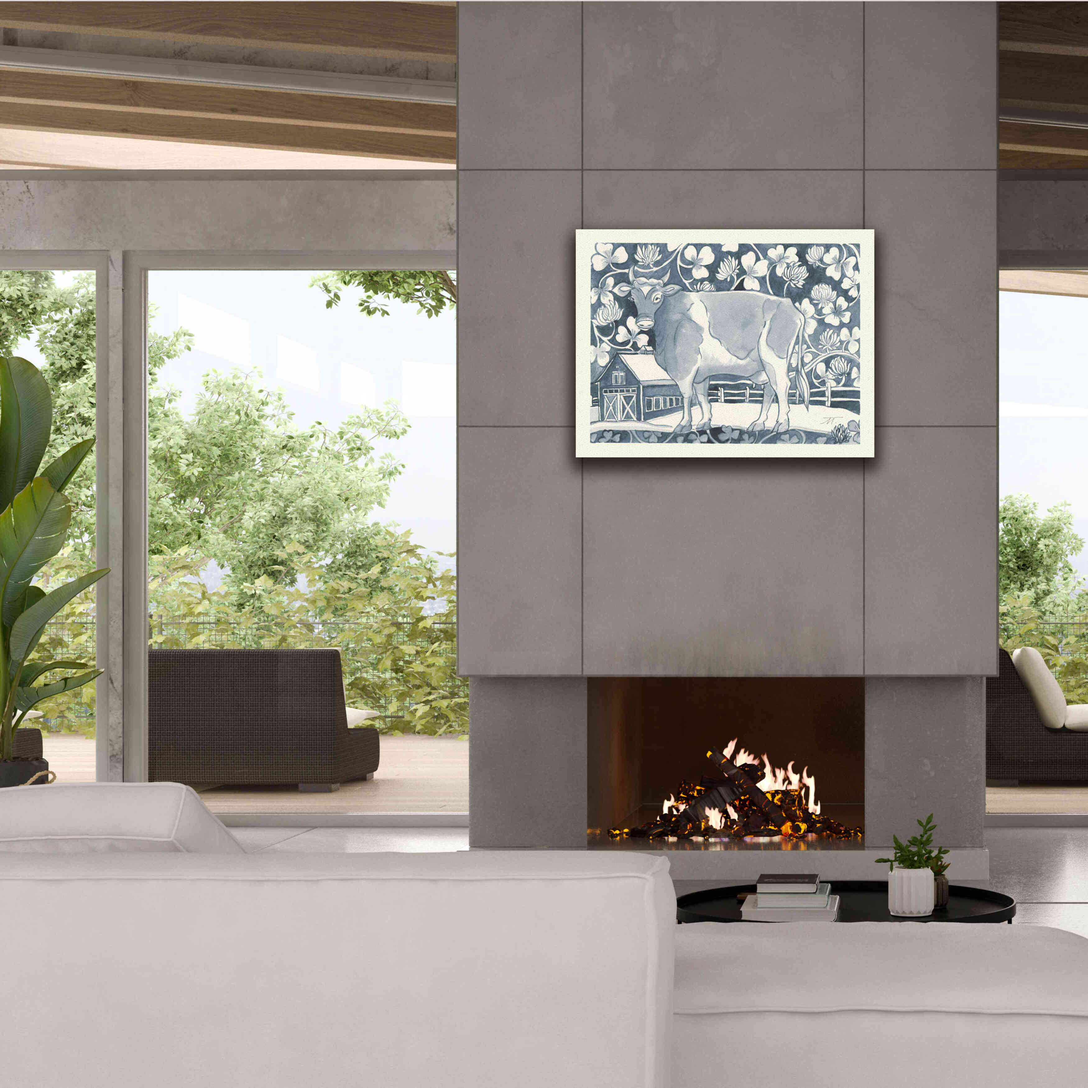 'Farm Life II v2' by Miranda Thomas, Giclee Canvas Wall Art,34x26