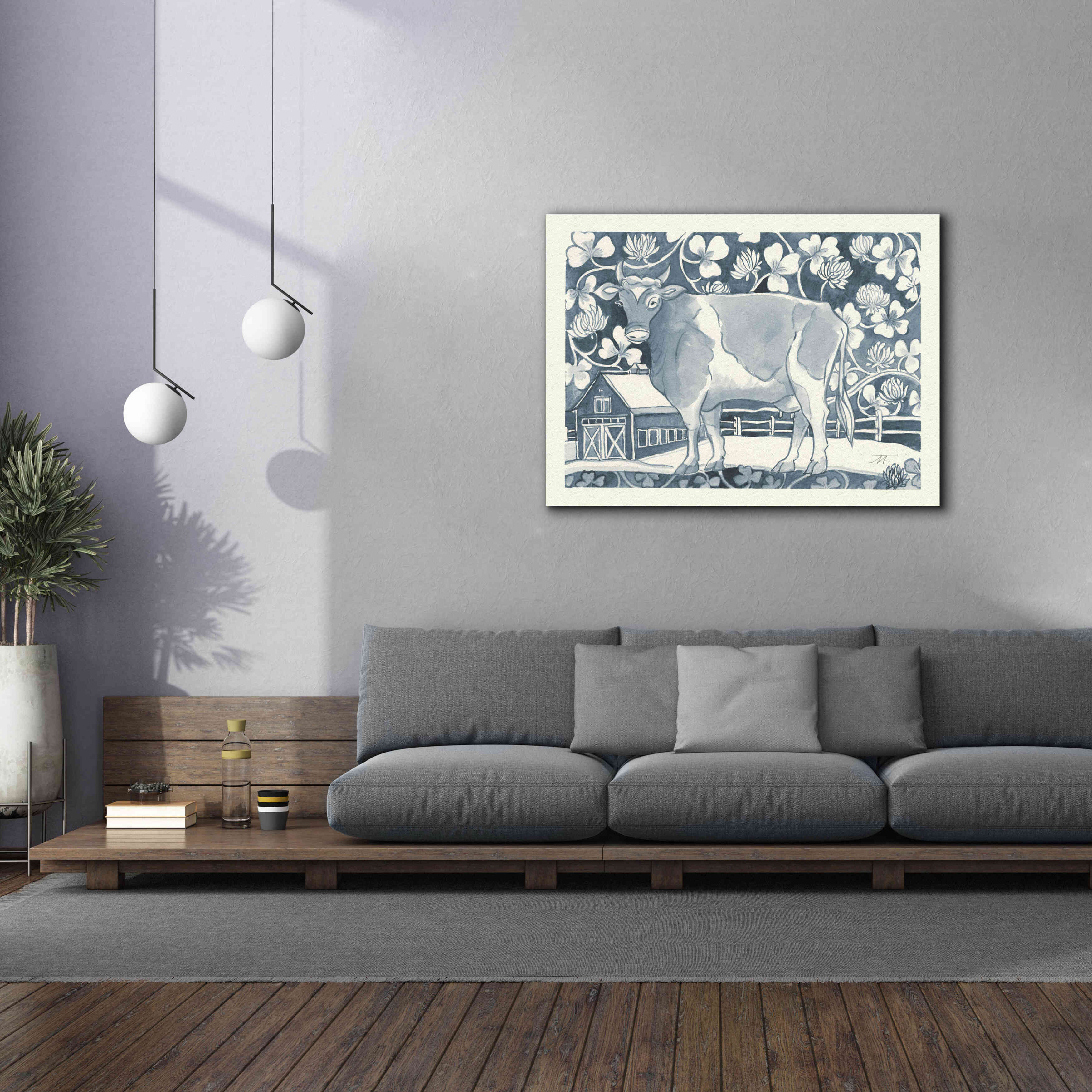 'Farm Life II v2' by Miranda Thomas, Giclee Canvas Wall Art,54x40