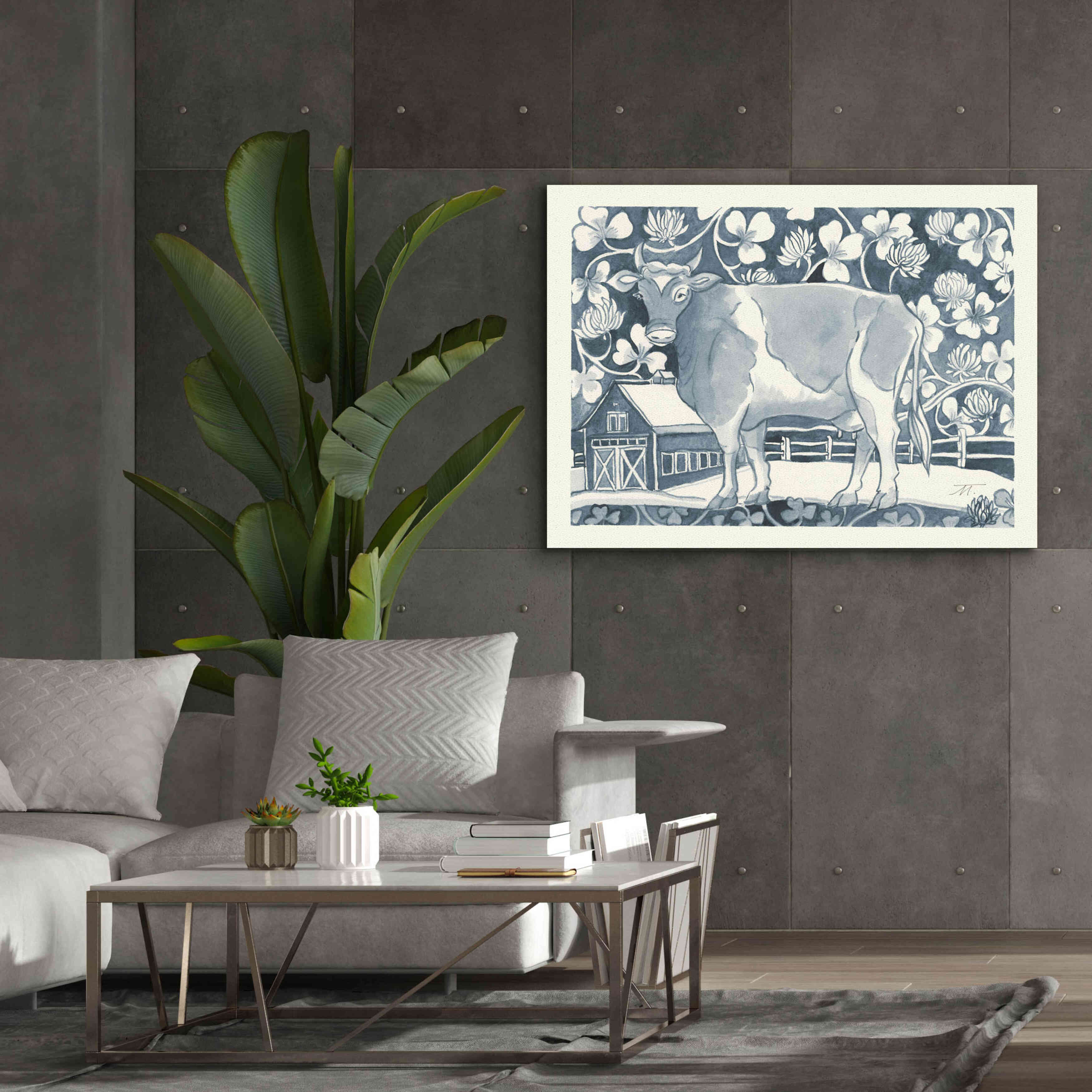 'Farm Life II v2' by Miranda Thomas, Giclee Canvas Wall Art,54x40