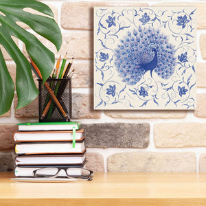 'Peacock Garden I' by Miranda Thomas, Giclee Canvas Wall Art,12x12