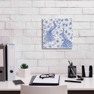 'Peacock Garden II' by Miranda Thomas, Giclee Canvas Wall Art,12x12