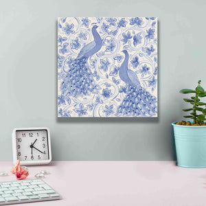 'Peacock Garden II' by Miranda Thomas, Giclee Canvas Wall Art,12x12