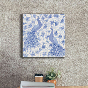 'Peacock Garden II' by Miranda Thomas, Giclee Canvas Wall Art,18x18