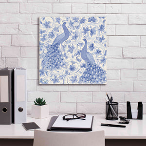 'Peacock Garden II' by Miranda Thomas, Giclee Canvas Wall Art,18x18