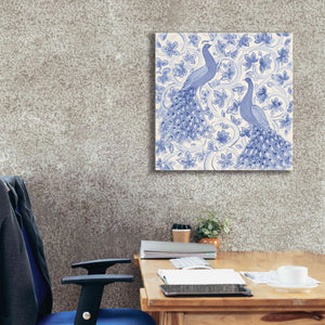 'Peacock Garden II' by Miranda Thomas, Giclee Canvas Wall Art,26x26
