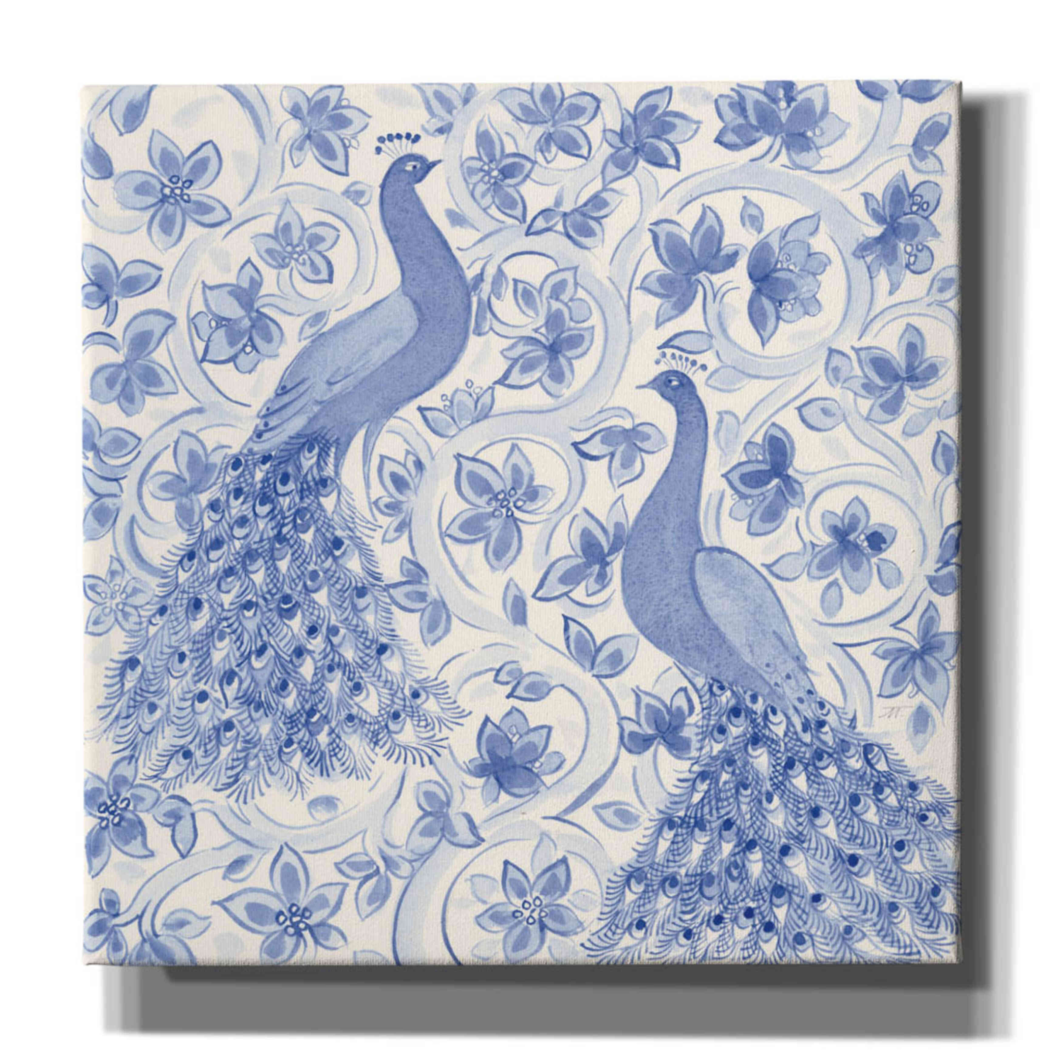 'Peacock Garden II' by Miranda Thomas, Giclee Canvas Wall Art