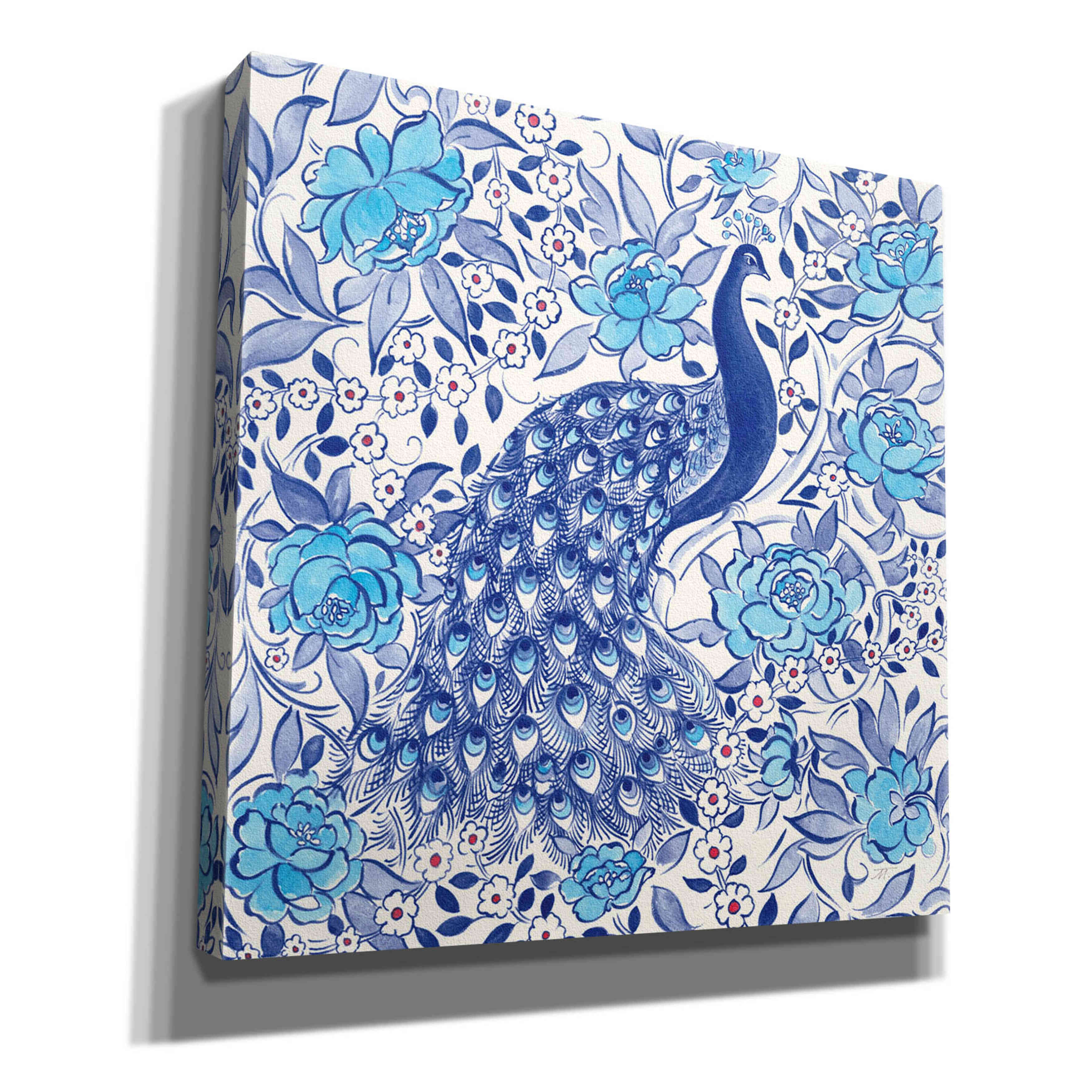 'Peacock Garden III' by Miranda Thomas, Giclee Canvas Wall Art