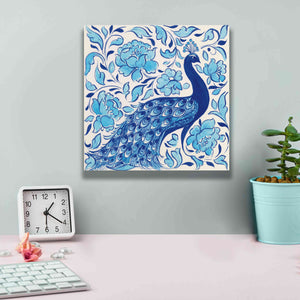 'Peacock Garden IV' by Miranda Thomas, Giclee Canvas Wall Art,12x12
