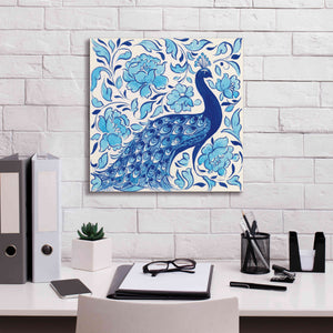'Peacock Garden IV' by Miranda Thomas, Giclee Canvas Wall Art,18x18