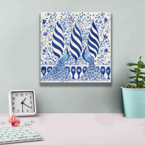 Image of 'Peacock Garden V' by Miranda Thomas, Giclee Canvas Wall Art,12x12
