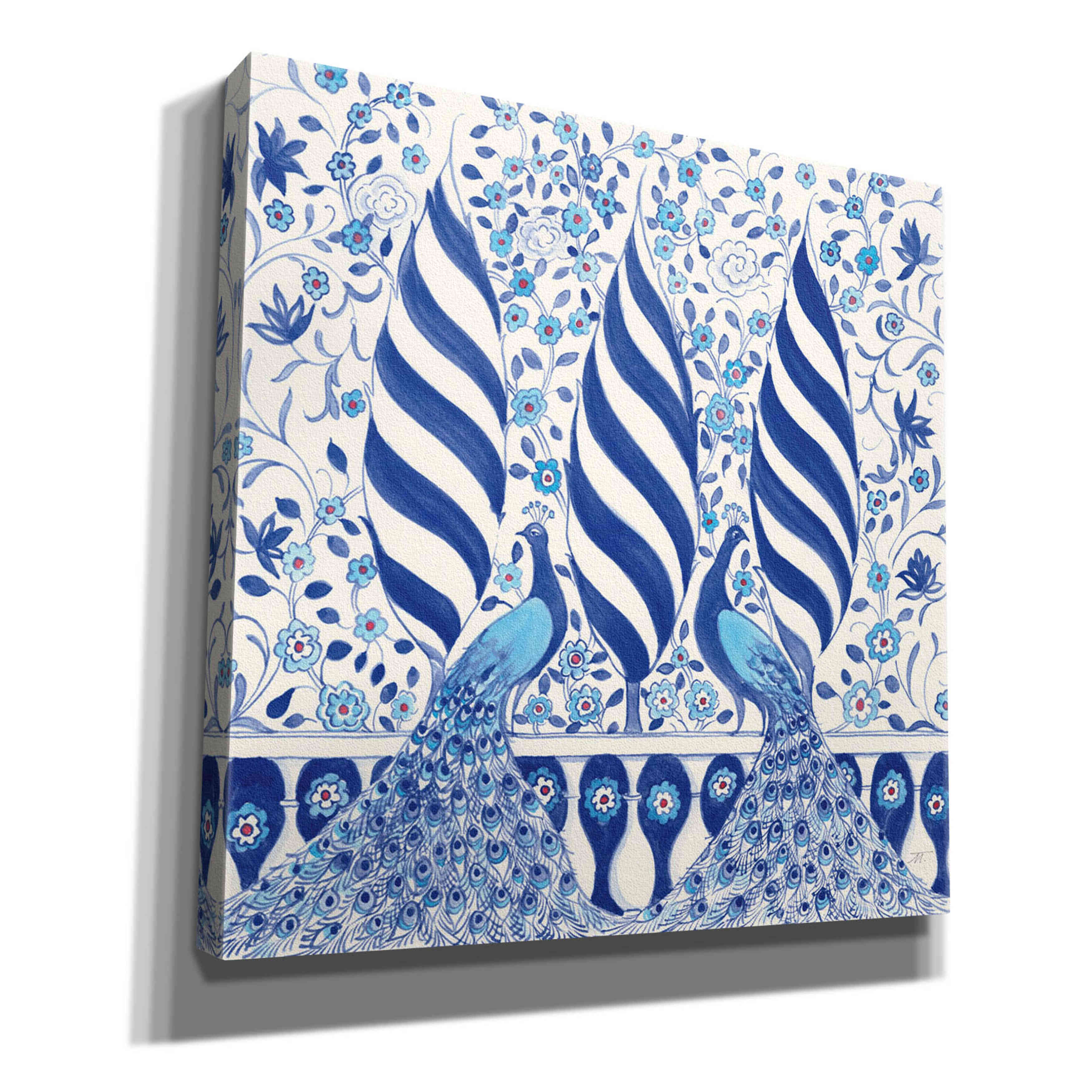 'Peacock Garden V' by Miranda Thomas, Giclee Canvas Wall Art