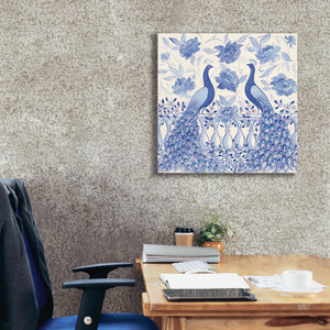 'Peacock Garden VI' by Miranda Thomas, Giclee Canvas Wall Art,26x26