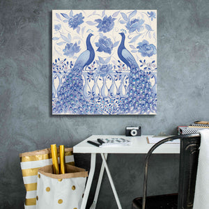 'Peacock Garden VI' by Miranda Thomas, Giclee Canvas Wall Art,26x26