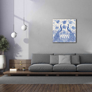 'Peacock Garden VI' by Miranda Thomas, Giclee Canvas Wall Art,37x37