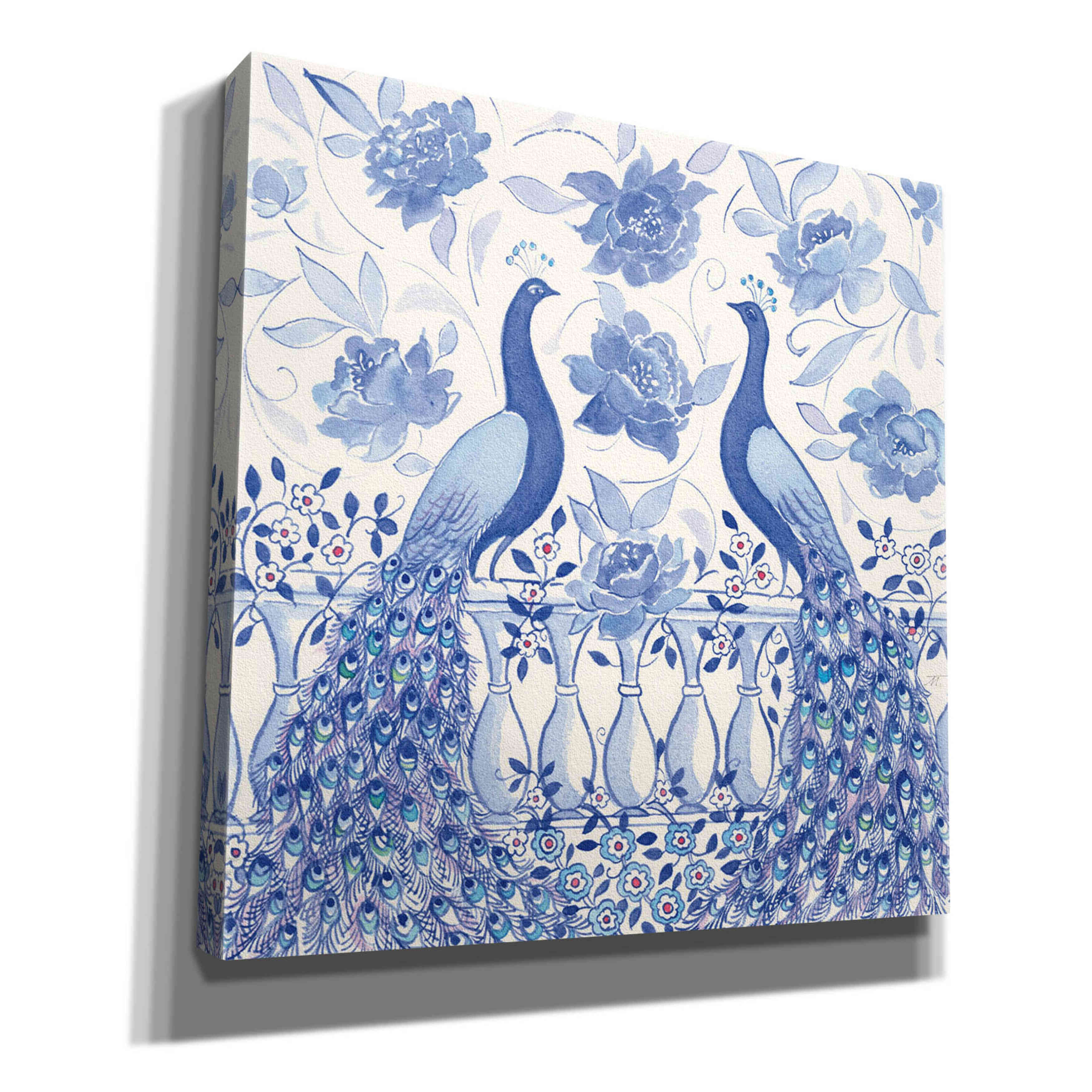 'Peacock Garden VI' by Miranda Thomas, Giclee Canvas Wall Art