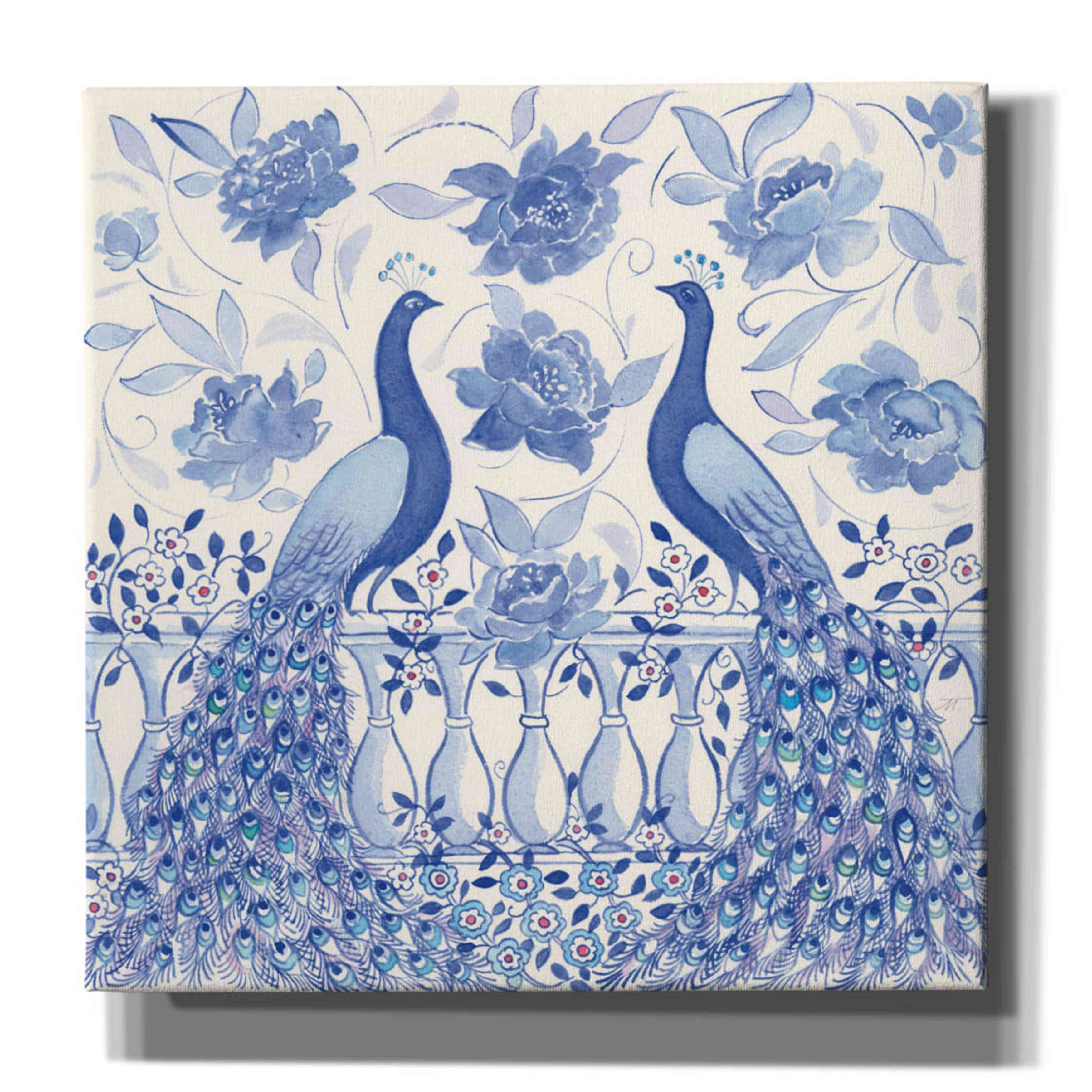 'Peacock Garden VI' by Miranda Thomas, Giclee Canvas Wall Art