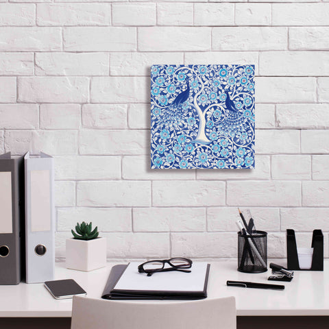 Image of 'Peacock Garden VII' by Miranda Thomas, Giclee Canvas Wall Art,12x12