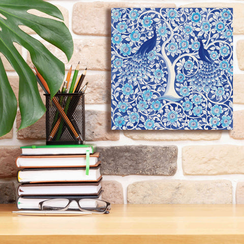 Image of 'Peacock Garden VII' by Miranda Thomas, Giclee Canvas Wall Art,12x12