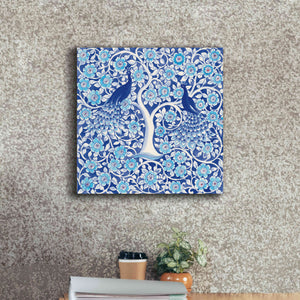 'Peacock Garden VII' by Miranda Thomas, Giclee Canvas Wall Art,18x18
