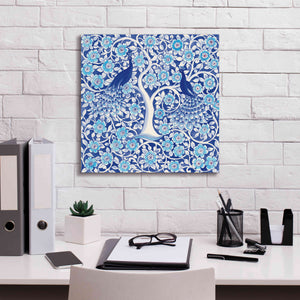 'Peacock Garden VII' by Miranda Thomas, Giclee Canvas Wall Art,18x18