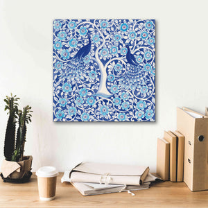 'Peacock Garden VII' by Miranda Thomas, Giclee Canvas Wall Art,18x18