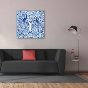 'Peacock Garden VII' by Miranda Thomas, Giclee Canvas Wall Art,37x37