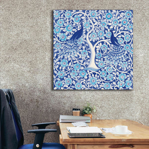 'Peacock Garden VII' by Miranda Thomas, Giclee Canvas Wall Art,37x37