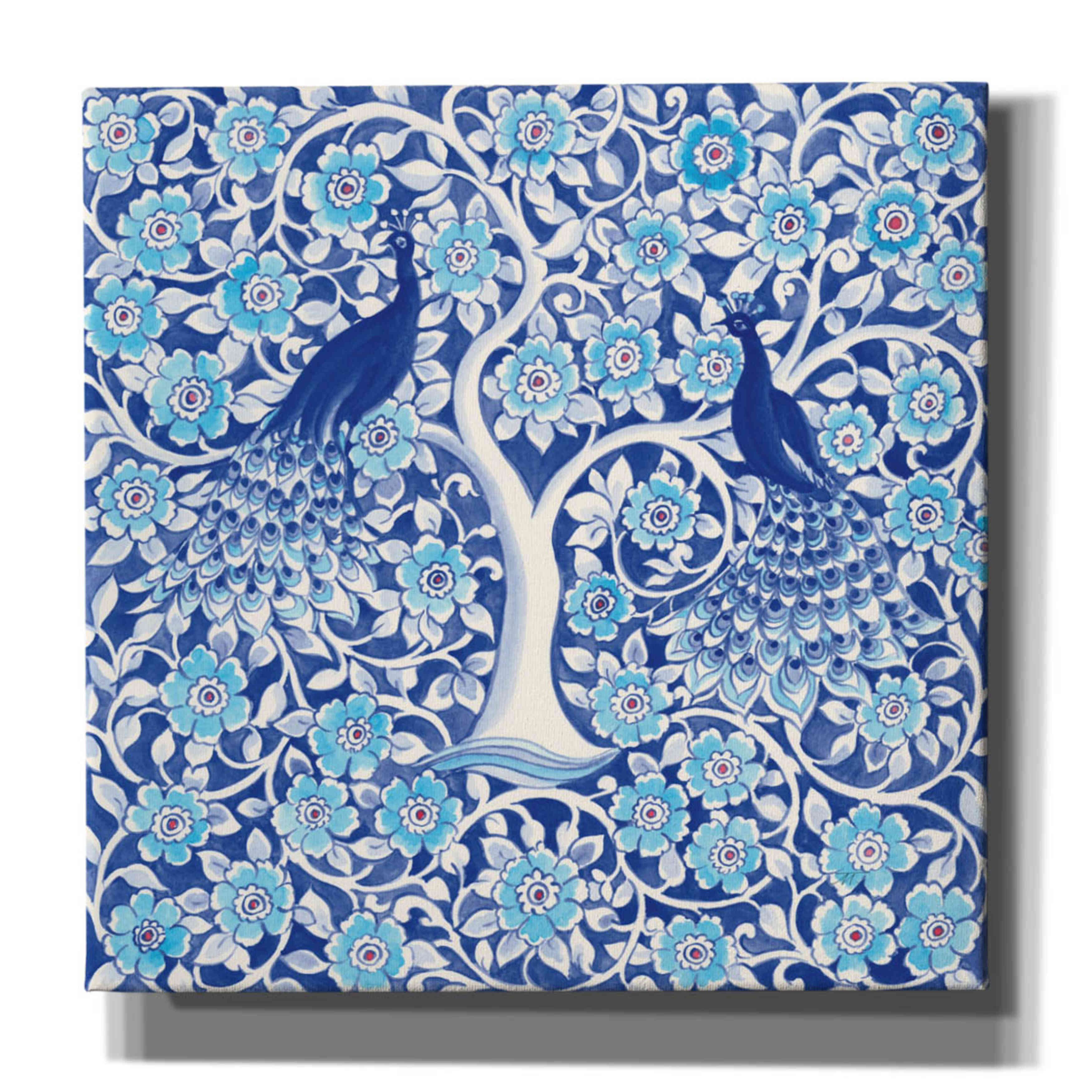 'Peacock Garden VII' by Miranda Thomas, Giclee Canvas Wall Art