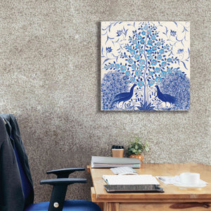 'Peacock Garden VIII' by Miranda Thomas, Giclee Canvas Wall Art,26x26