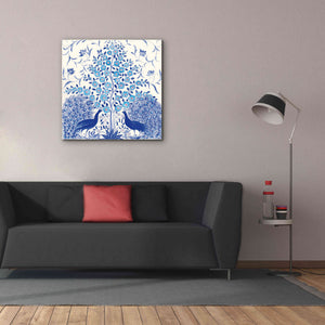 'Peacock Garden VIII' by Miranda Thomas, Giclee Canvas Wall Art,37x37