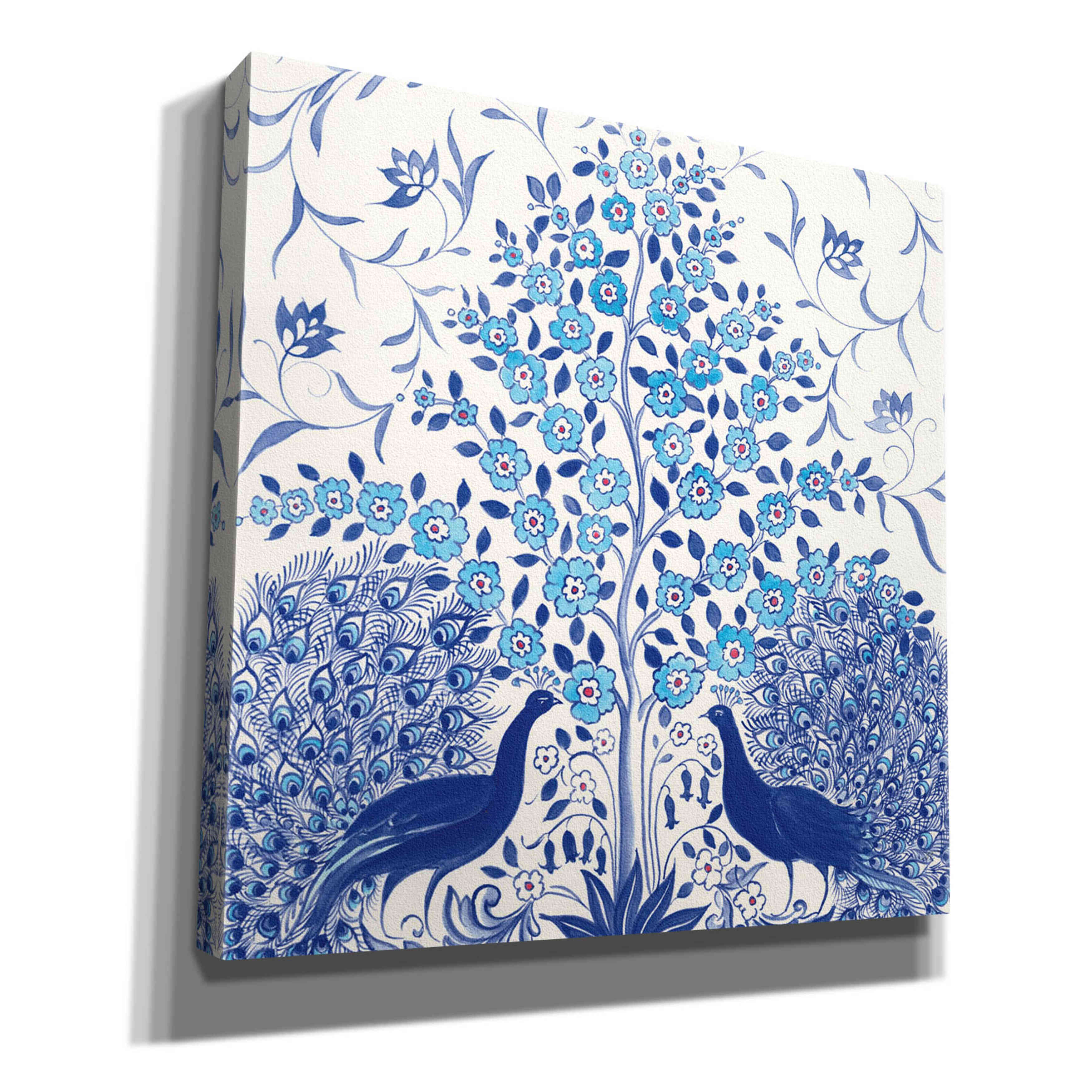'Peacock Garden VIII' by Miranda Thomas, Giclee Canvas Wall Art