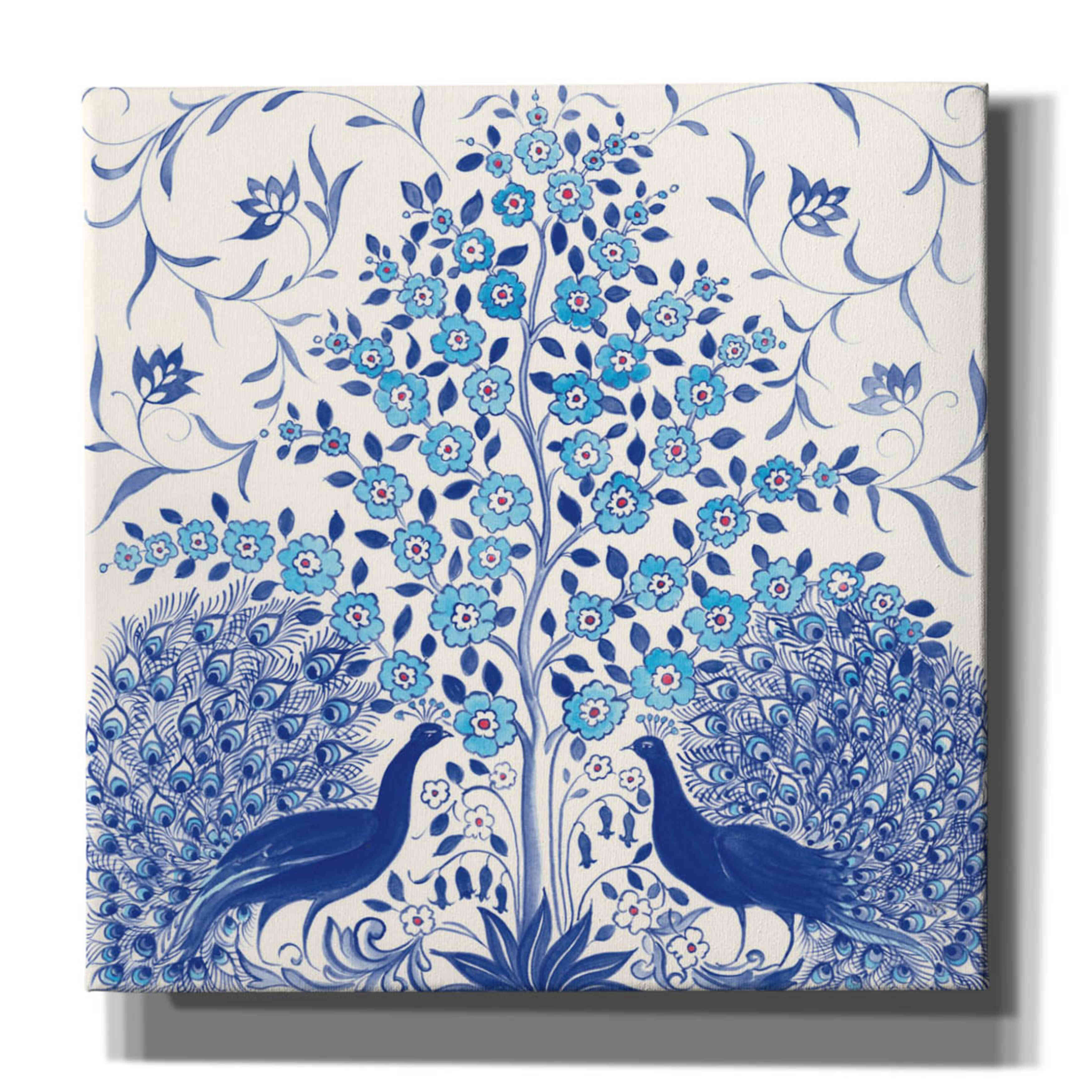 'Peacock Garden VIII' by Miranda Thomas, Giclee Canvas Wall Art