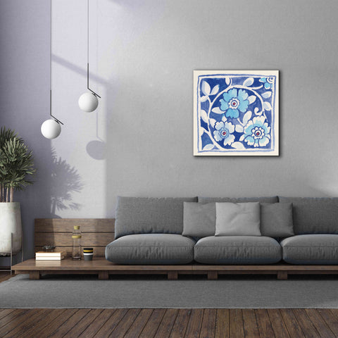 Image of 'Peacock Garden IX' by Miranda Thomas, Giclee Canvas Wall Art,37x37