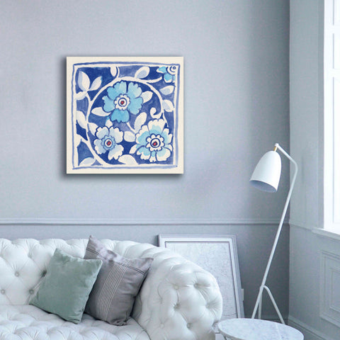 Image of 'Peacock Garden IX' by Miranda Thomas, Giclee Canvas Wall Art,37x37