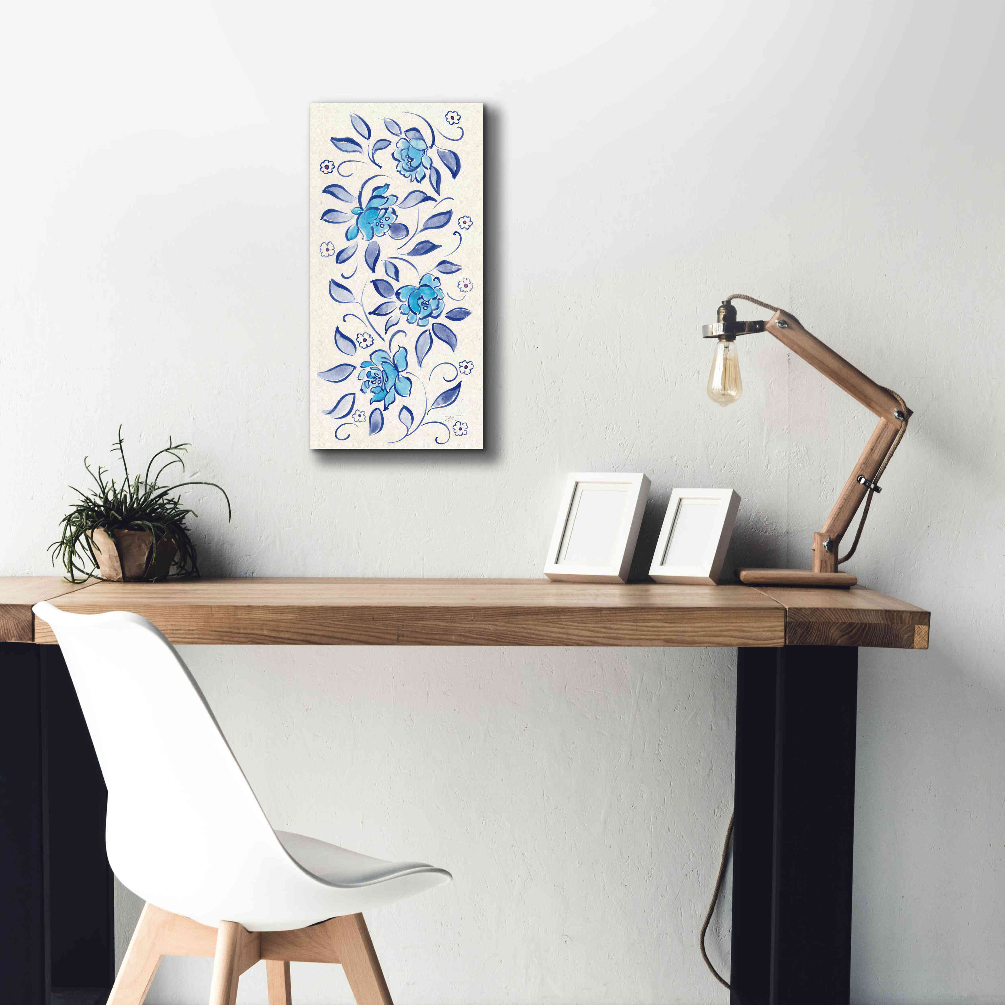 'Peacock Garden X' by Miranda Thomas, Giclee Canvas Wall Art,12x24