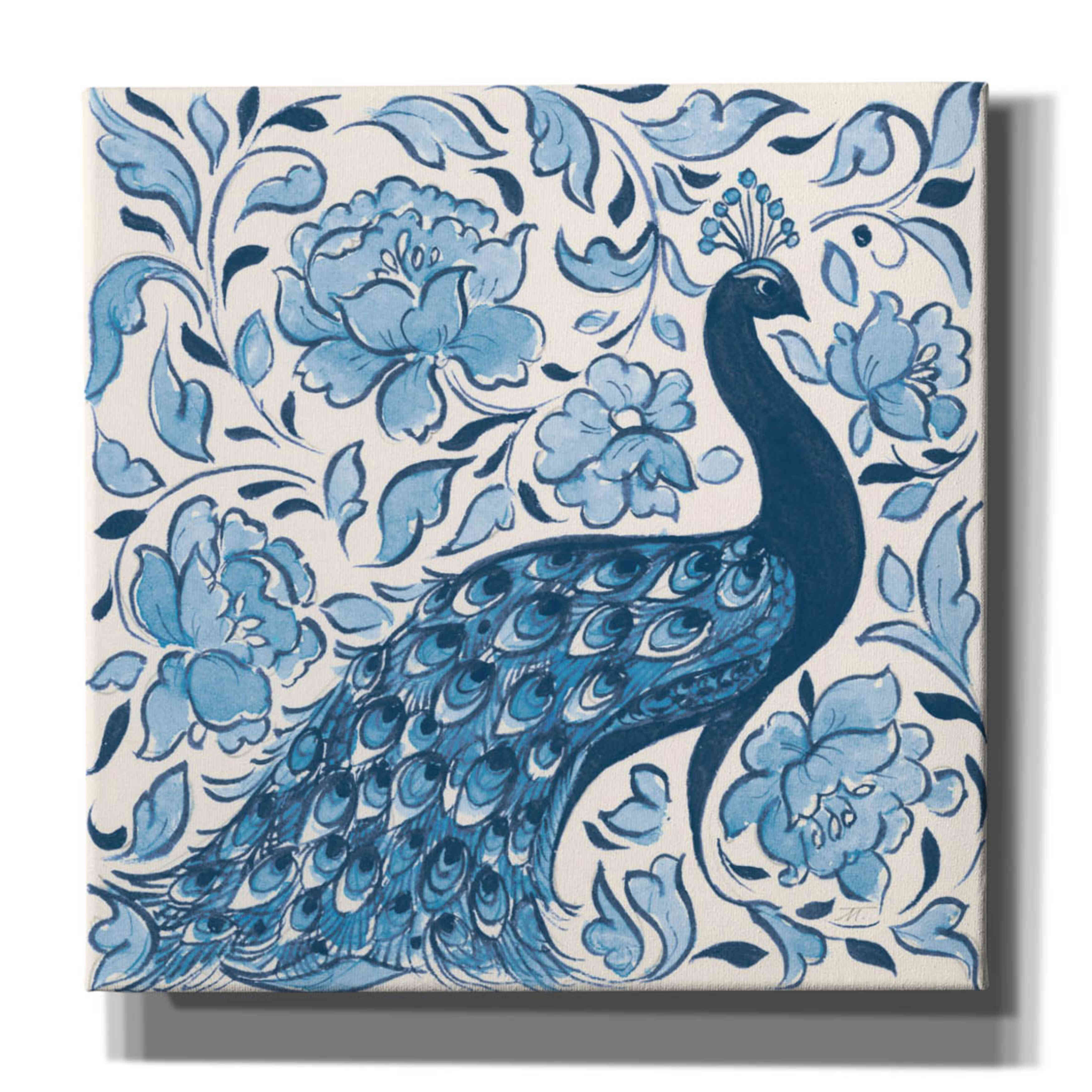 'Peacock Garden IV v2' by Miranda Thomas, Giclee Canvas Wall Art