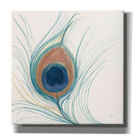 'Peacock Feather II Blue' by Miranda Thomas, Giclee Canvas Wall Art