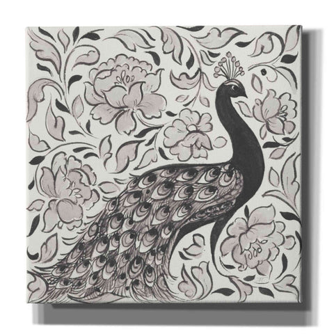 Image of 'Peacock Garden IV BW' by Miranda Thomas, Giclee Canvas Wall Art