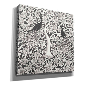 'Peacock Garden VII BW' by Miranda Thomas, Giclee Canvas Wall Art