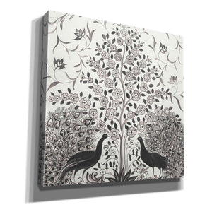 'Peacock Garden VIII BW' by Miranda Thomas, Giclee Canvas Wall Art