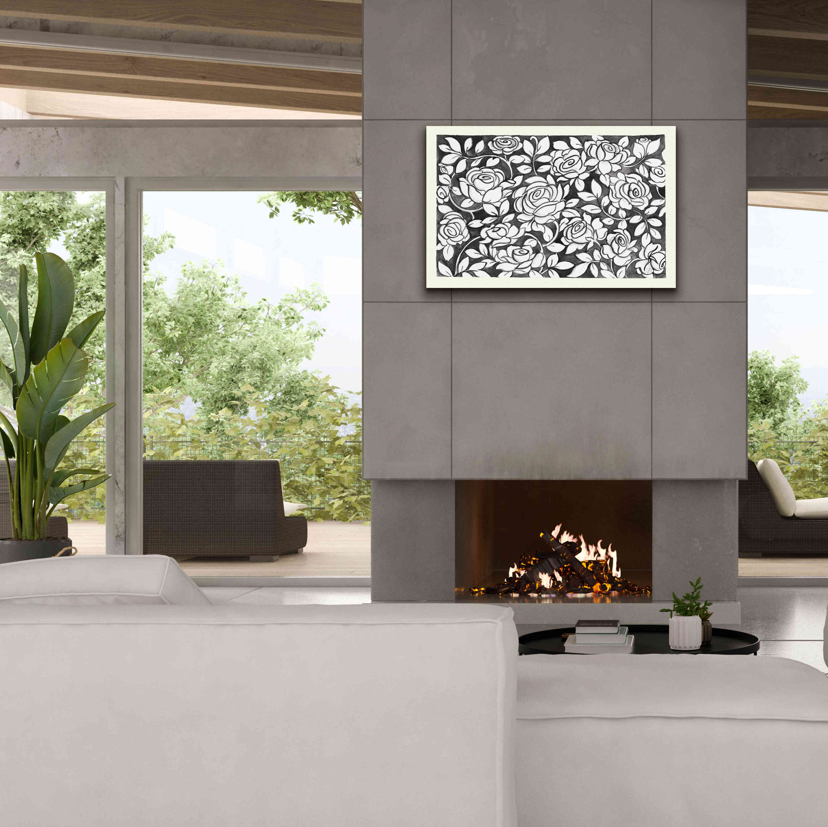 'Farm Life VII Black' by Miranda Thomas, Giclee Canvas Wall Art,40x26