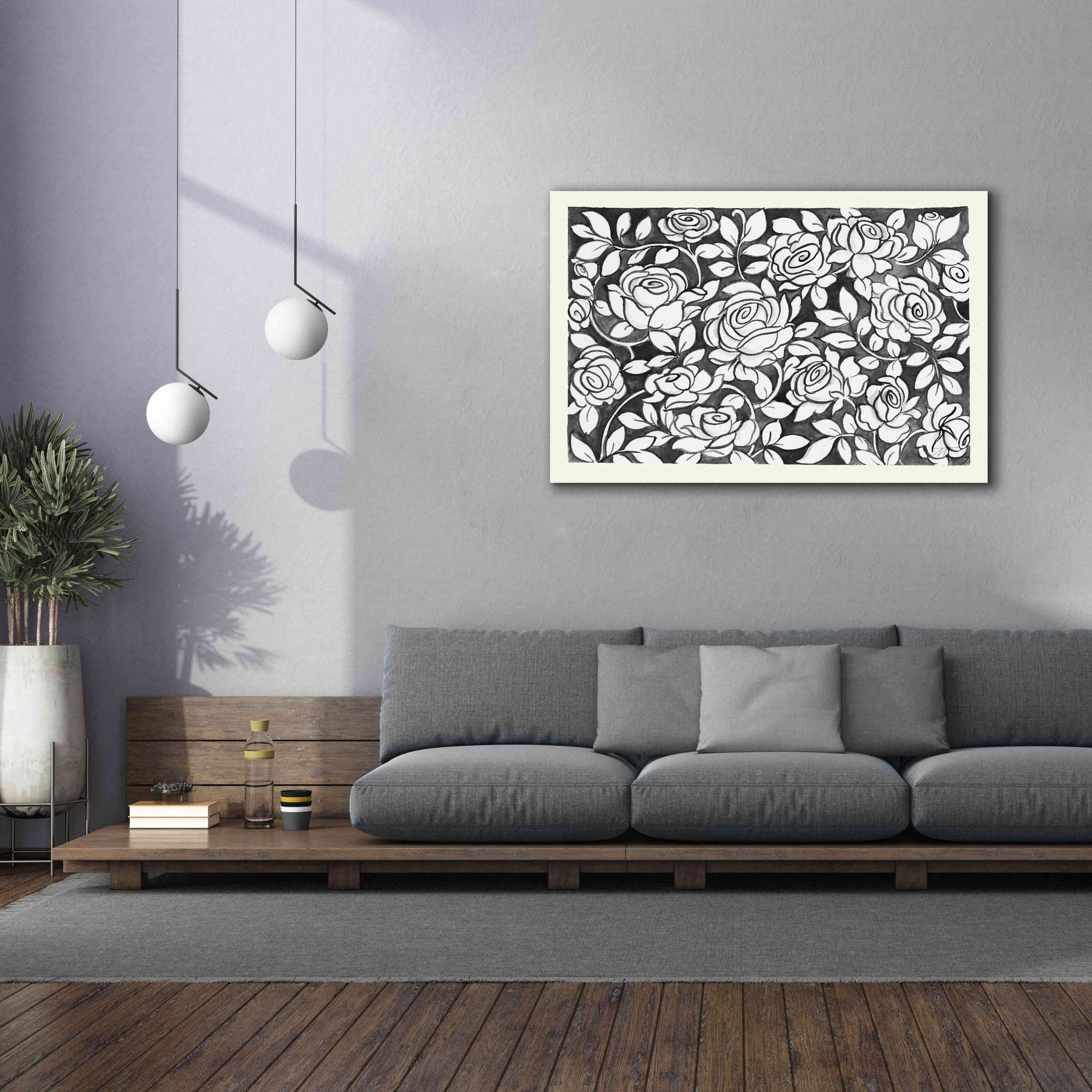 'Farm Life VII Black' by Miranda Thomas, Giclee Canvas Wall Art,60x40